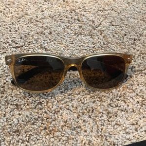 Authentic Ray Ban Light Brown Aviators